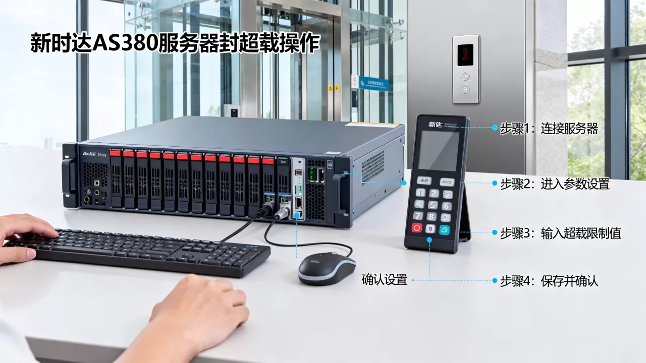 新时达AS380电梯怎么用服务器封超载?,操作步骤是什么? 新时达AS380电梯怎么用服务器封超载?,操作步骤是什么?
