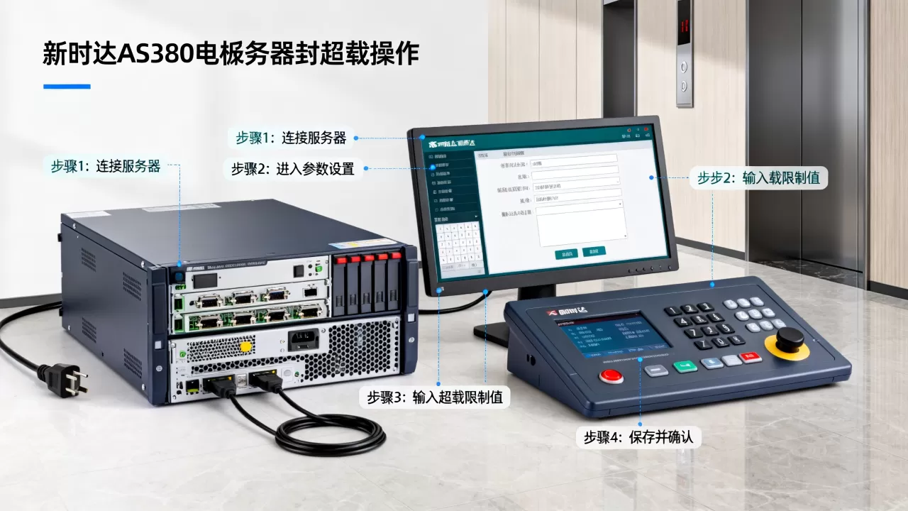 新时达AS380电梯怎么用服务器封超载?,操作步骤是什么? 新时达AS380电梯怎么用服务器封超载?,操作步骤是什么?