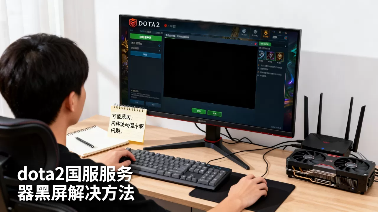 dota2选国服服务器进去黑屏怎么解决?,是什么原因造成的 dota2选国服服务器进去黑屏怎么解决?,是什么原因造成的