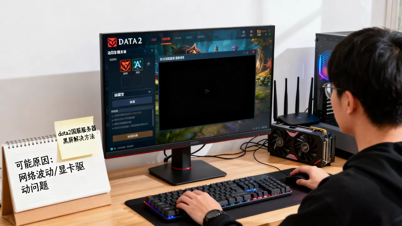 dota2选国服服务器进去黑屏怎么解决?,是什么原因造成的 dota2选国服服务器进去黑屏怎么解决?,是什么原因造成的