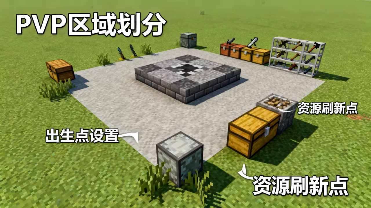 我的世界服务器PVP场地怎么做?,新手必看攻略 我的世界服务器PVP场地怎么做?,新手必看攻略