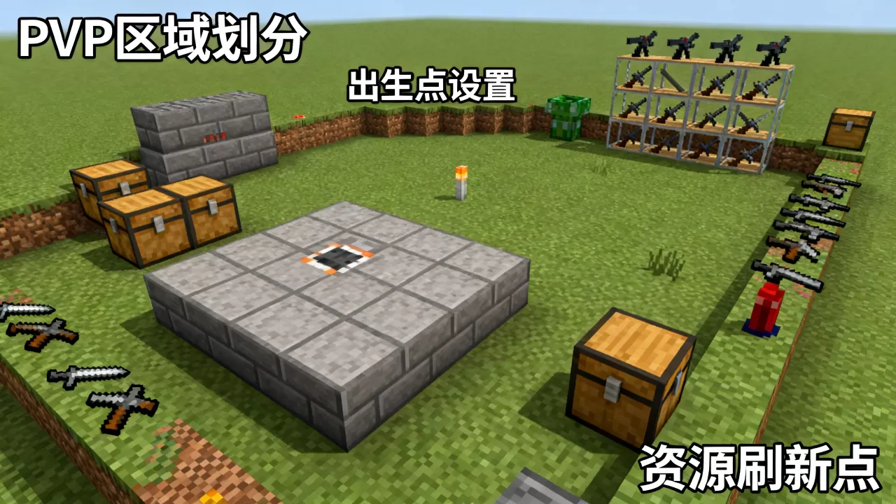 我的世界服务器PVP场地怎么做?,新手必看攻略 我的世界服务器PVP场地怎么做?,新手必看攻略