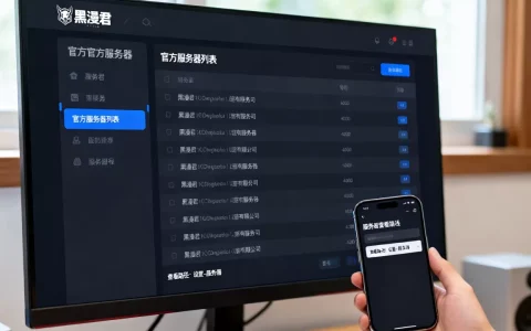 黑漫君官方服务器有哪些呢，在哪里可以查看？