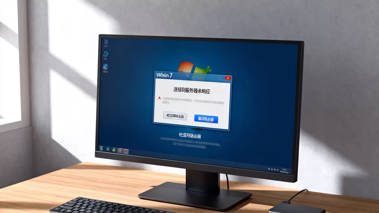 win7怎么连网络连接到服务器未响应 win7怎么连网络连接到服务器未响应