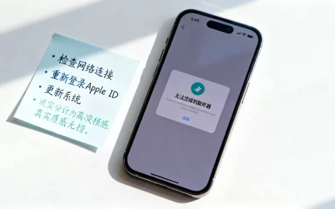 苹果手机ID连不上服务器失败怎么回事，如何解决