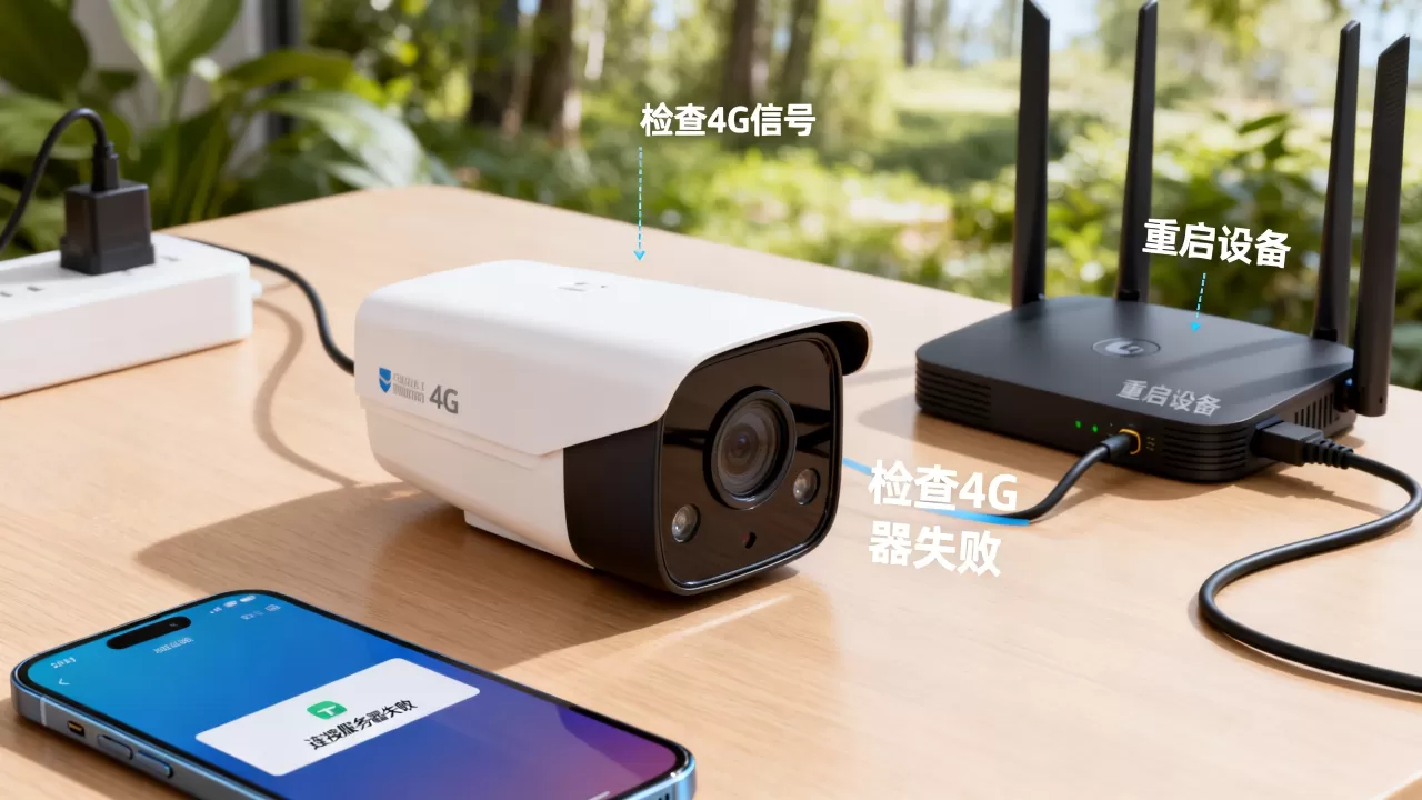 4g摄像头连接服务器失败怎么办 4g摄像头连接服务器失败怎么办