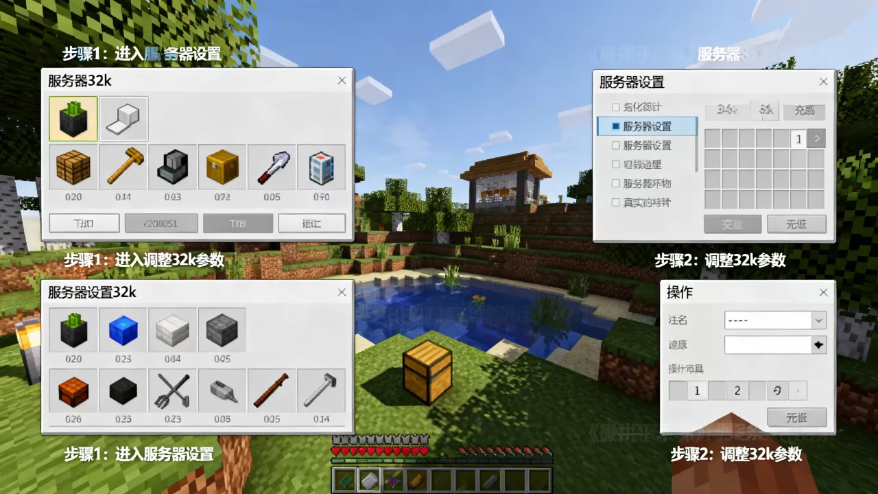 我的世界手机版服务器32k怎么做 我的世界手机版服务器32k怎么做