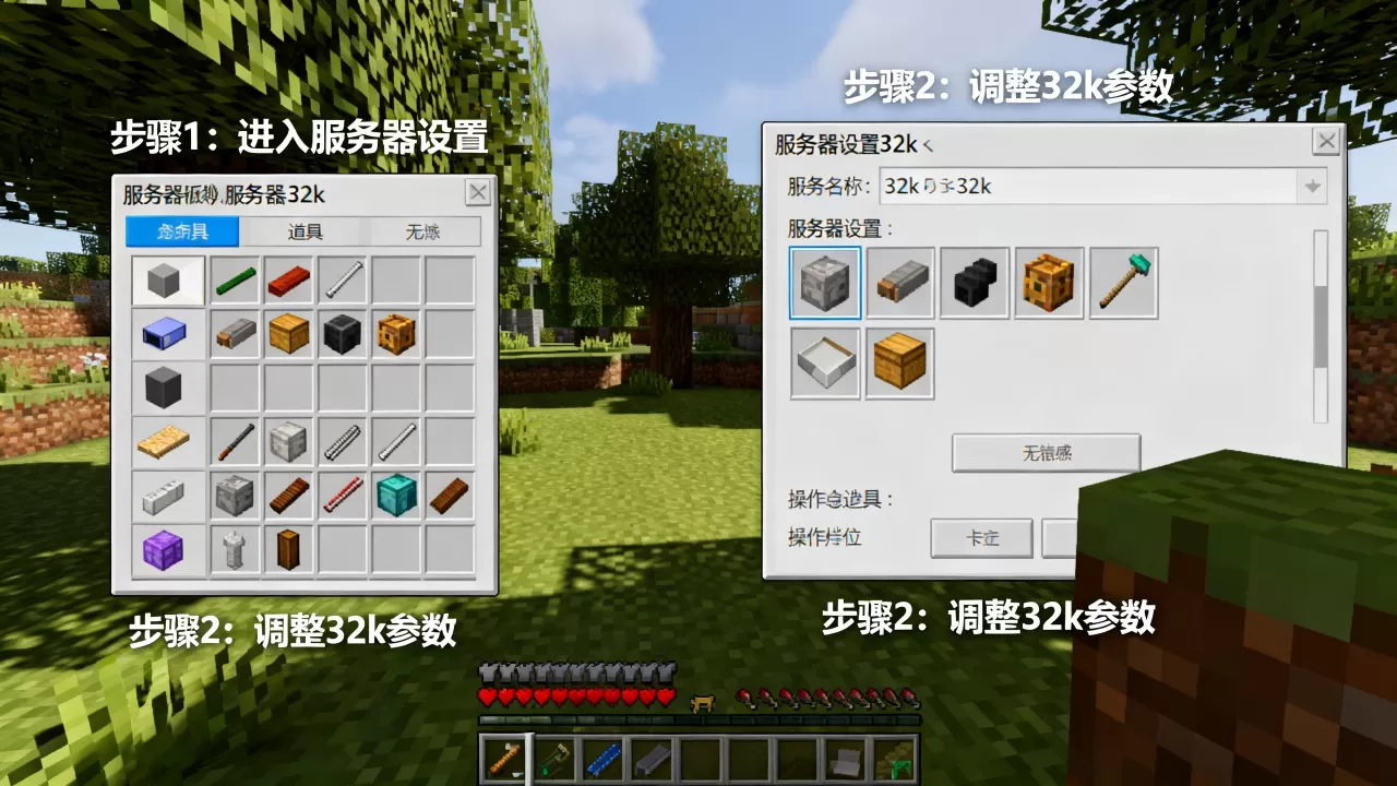 我的世界手机版服务器32k怎么做 我的世界手机版服务器32k怎么做