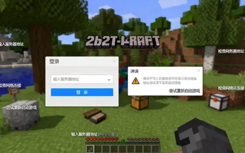 2b2t我的世界服务器究竟怎么进，进不去怎么办？