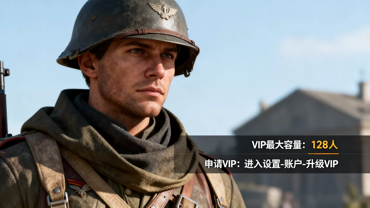 战地一服务器VIP最多能容纳多少人,VIP怎么申请? 战地一服务器VIP最多能容纳多少人,VIP怎么申请?