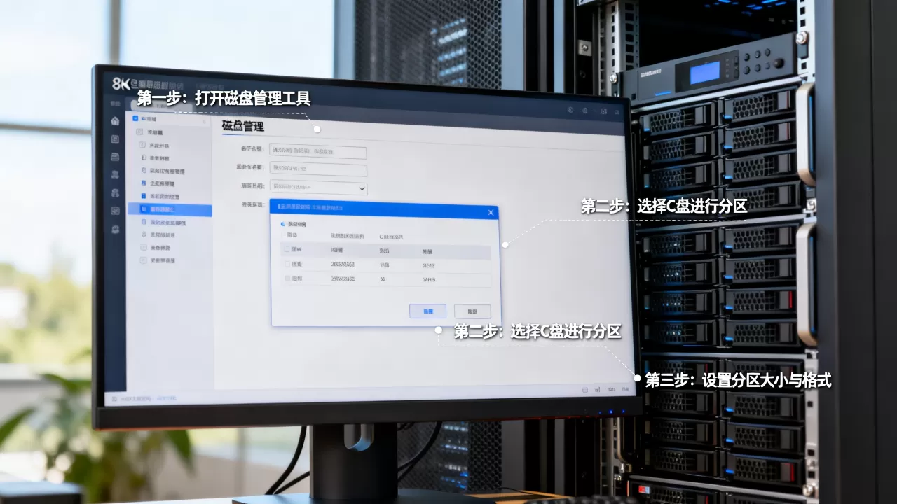 轻量服务器C盘如何分区,服务器磁盘分区教程 轻量服务器C盘如何分区,服务器磁盘分区教程