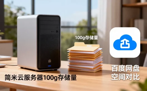 简米云服务器100g能存多少内容，百度网盘空间对比？