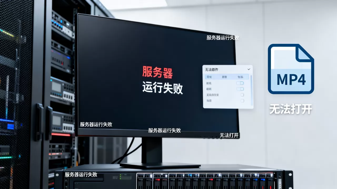 服务器运行失败,MP4打不开?,是什么原因? 服务器运行失败,MP4打不开?,是什么原因?