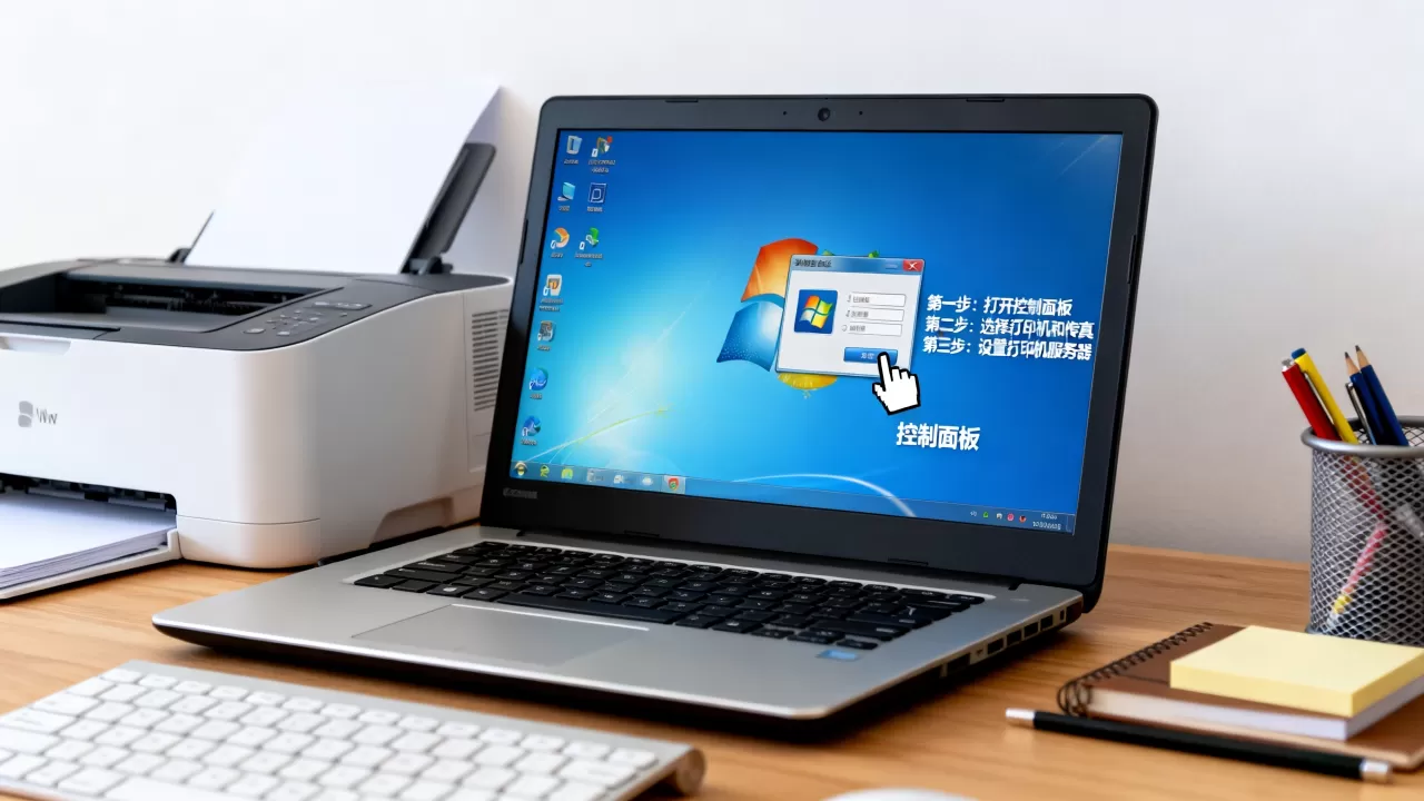 win7怎么设置打印机服务器设置在哪里 win7怎么设置打印机服务器设置在哪里