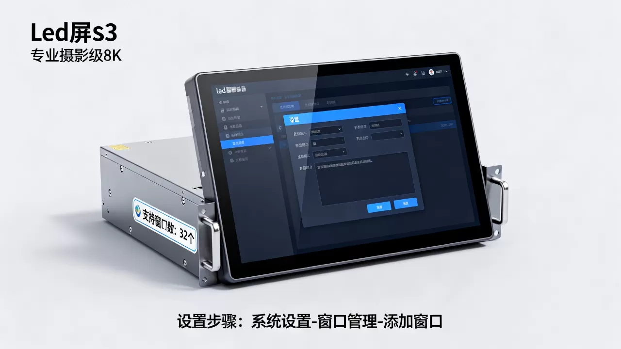 led屏s3服务器最多支持多少个窗口,怎么设置 led屏s3服务器最多支持多少个窗口,怎么设置