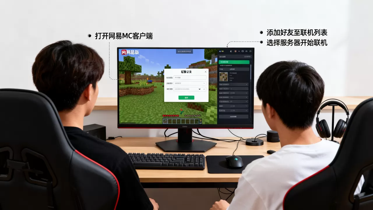 如何和好友联机端游网易版MC服务器,怎么联机 如何和好友联机端游网易版MC服务器,怎么联机