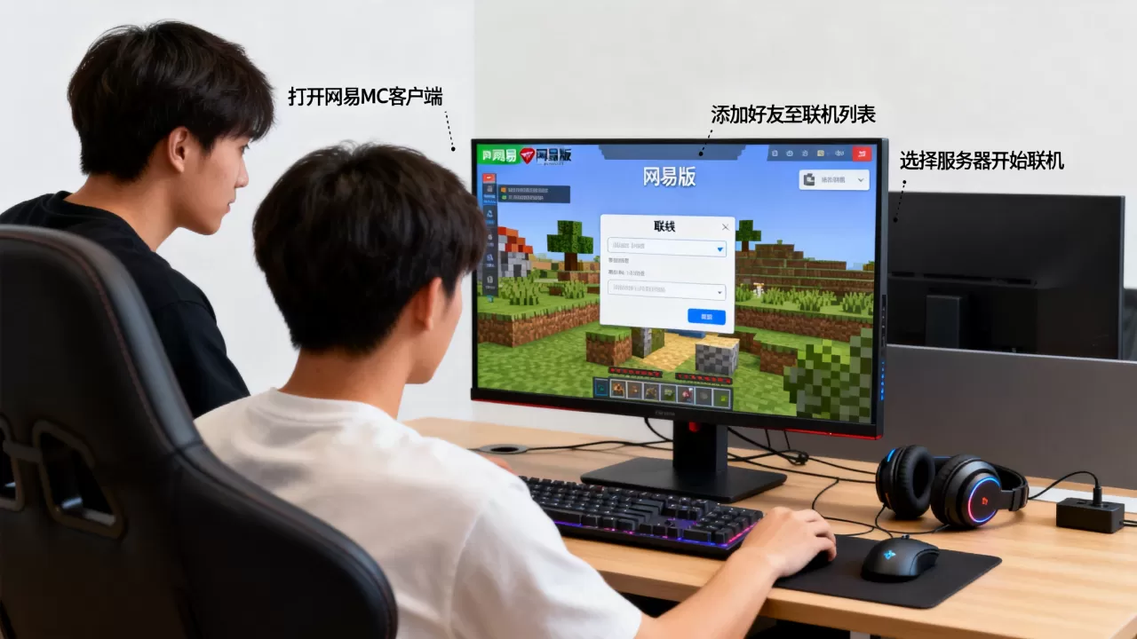如何和好友联机端游网易版MC服务器,怎么联机 如何和好友联机端游网易版MC服务器,怎么联机