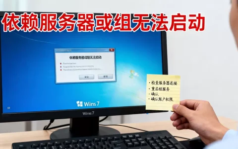 Win7依赖服务器或组无法启动如何解决，怎么办