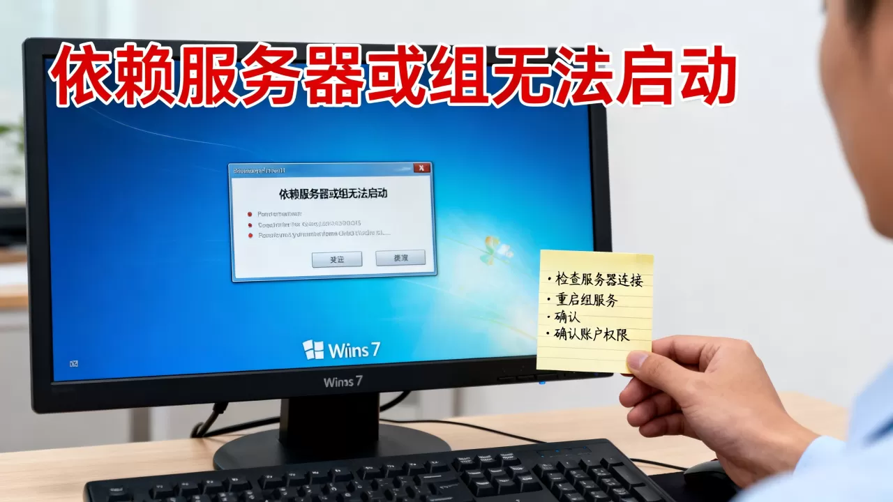 Win7依赖服务器或组无法启动如何解决,怎么办 Win7依赖服务器或组无法启动如何解决,怎么办