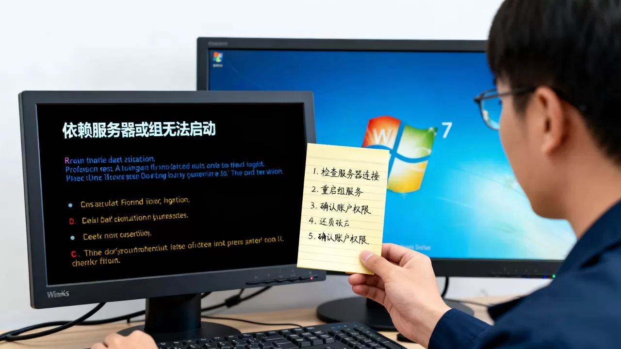 Win7依赖服务器或组无法启动如何解决,怎么办 Win7依赖服务器或组无法启动如何解决,怎么办