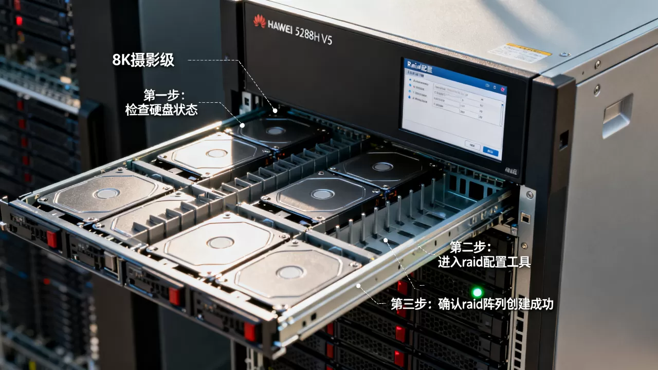 华为5288h v5服务器怎么做raid?,步骤是什么? 华为5288h v5服务器怎么做raid?,步骤是什么?