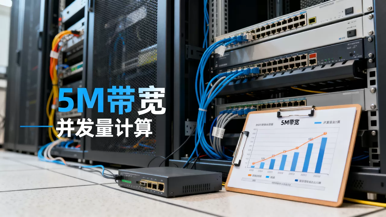 服务器5m带宽能撑多少并发?网站并发量怎么算? 服务器5m带宽能撑多少并发?网站并发量怎么算?