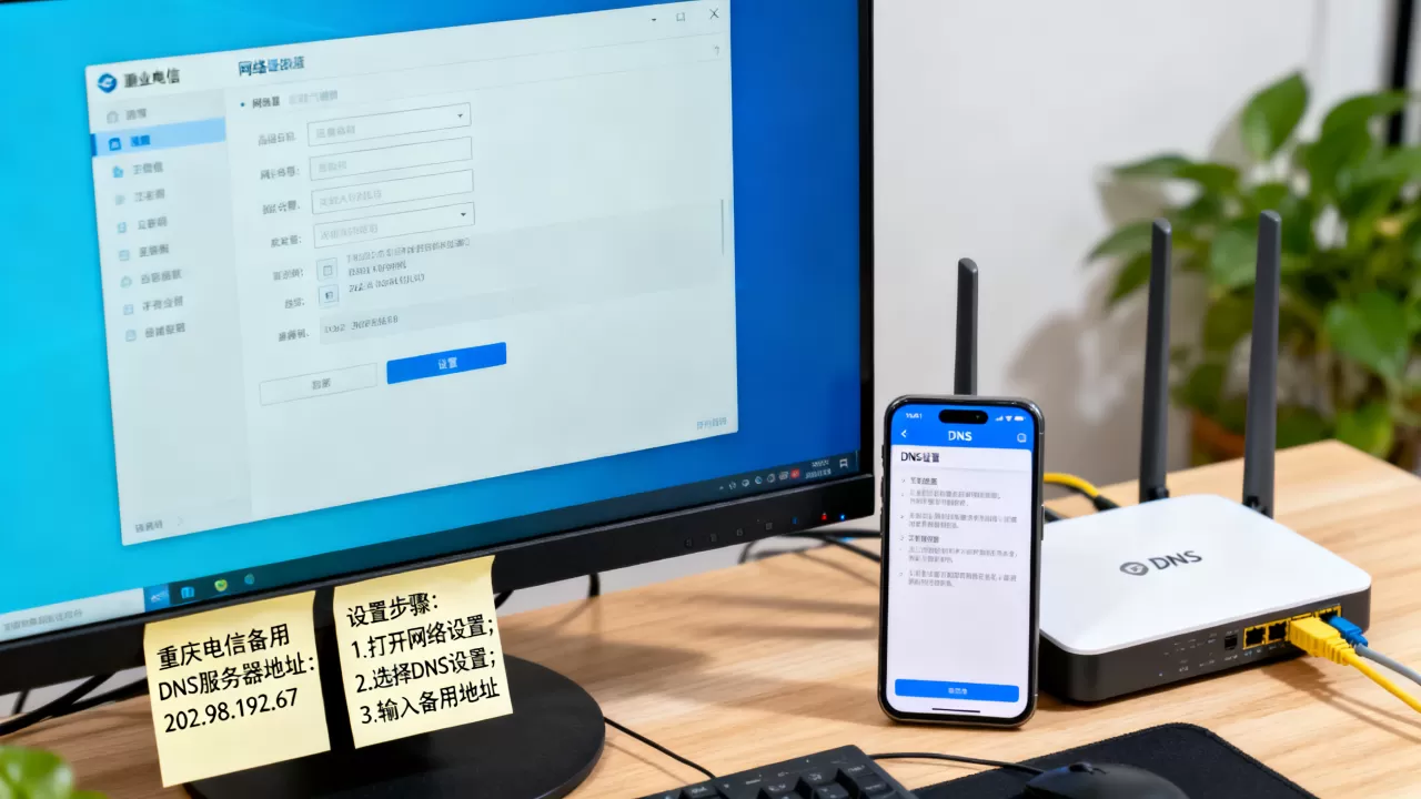 重庆电信备用DNS服务器地址是多少?,怎么设置 重庆电信备用DNS服务器地址是多少?,怎么设置