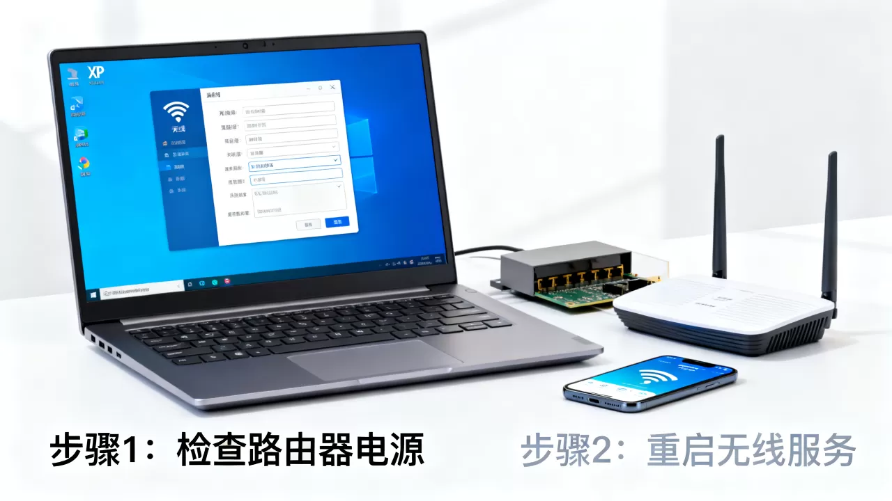 怎么查找XP系统无线网络连接服务器?,找不到服务器怎么办? 怎么查找XP系统无线网络连接服务器?,找不到服务器怎么办?