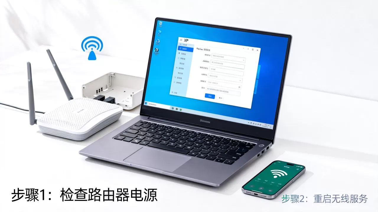 怎么查找XP系统无线网络连接服务器?,找不到服务器怎么办? 怎么查找XP系统无线网络连接服务器?,找不到服务器怎么办?