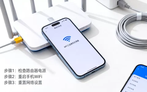 为什么手机连WiFi不显示连接到服务器？，怎么解决？