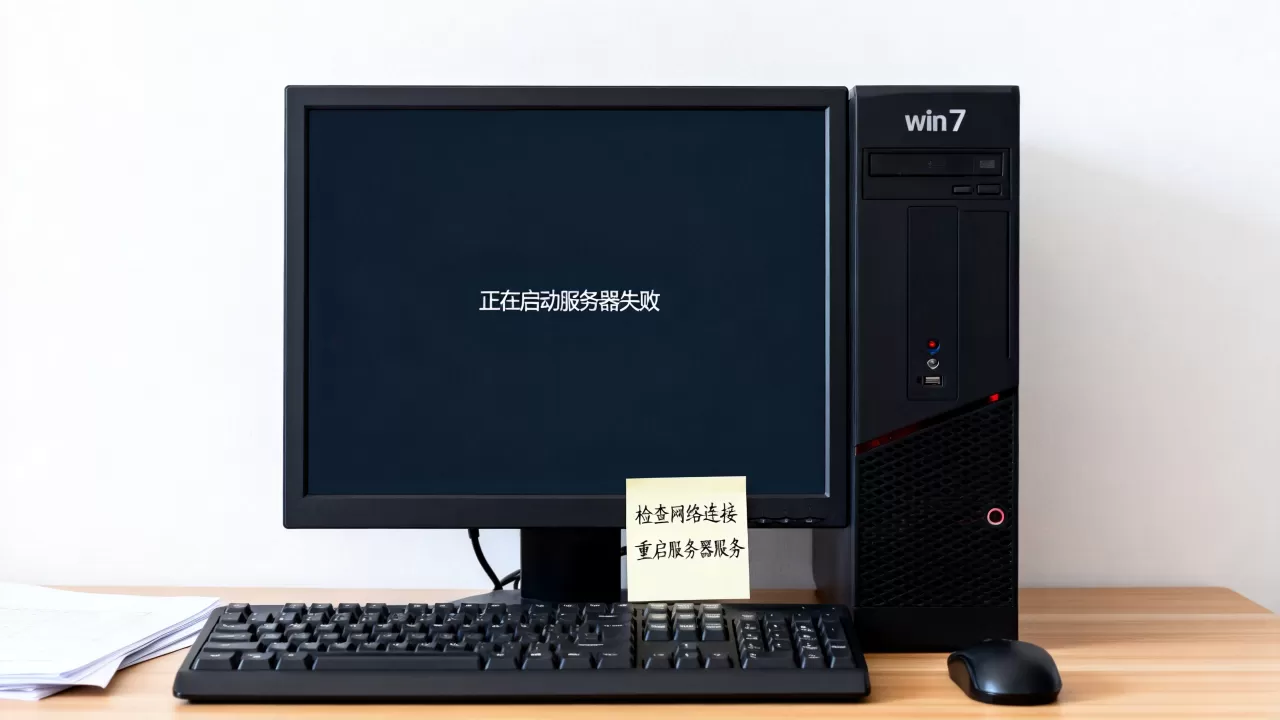 win7电脑到正在启动服务器失败怎么办 win7电脑到正在启动服务器失败怎么办