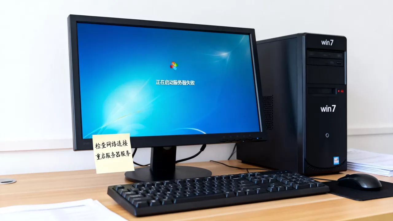 win7电脑到正在启动服务器失败怎么办 win7电脑到正在启动服务器失败怎么办