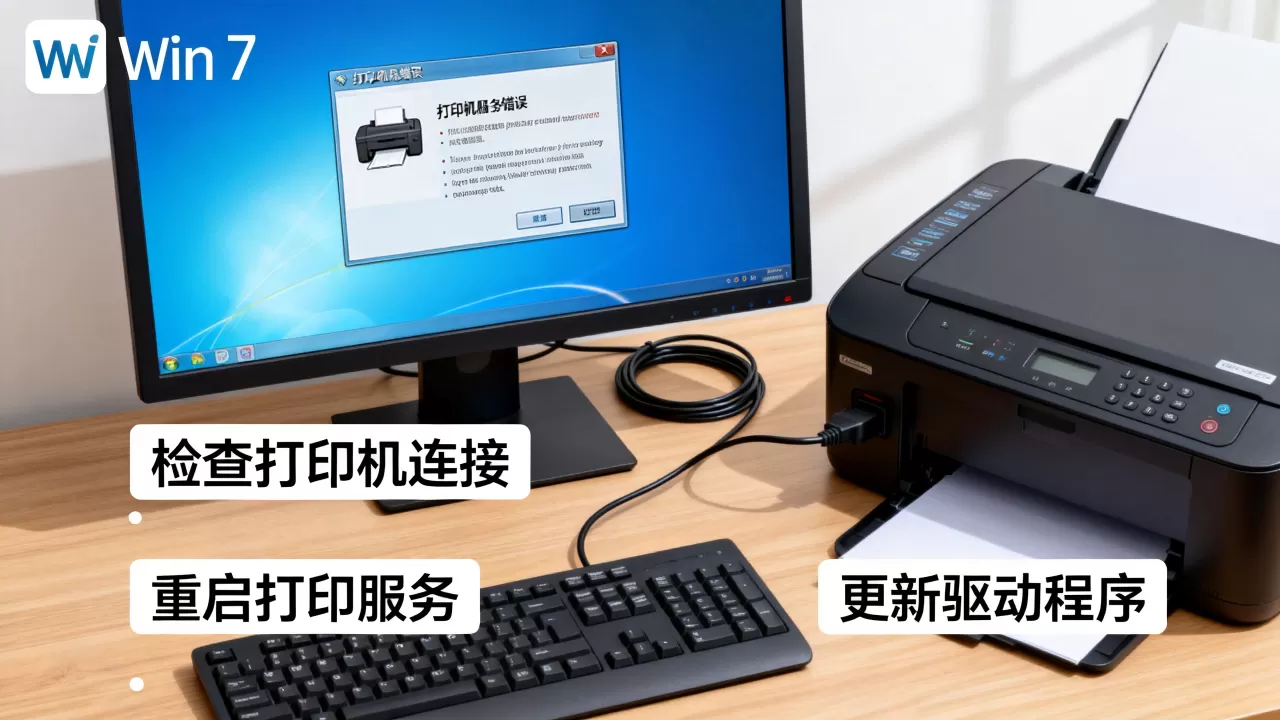 win7打印机服务器错误怎么解决,win7打印服务异常怎么办 win7打印机服务器错误怎么解决,win7打印服务异常怎么办