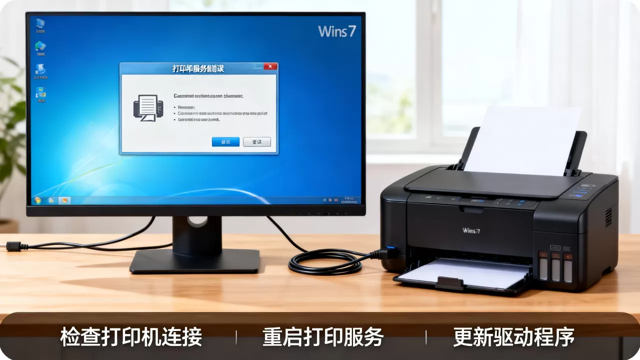win7打印机服务器错误怎么解决,win7打印服务异常怎么办 win7打印机服务器错误怎么解决,win7打印服务异常怎么办
