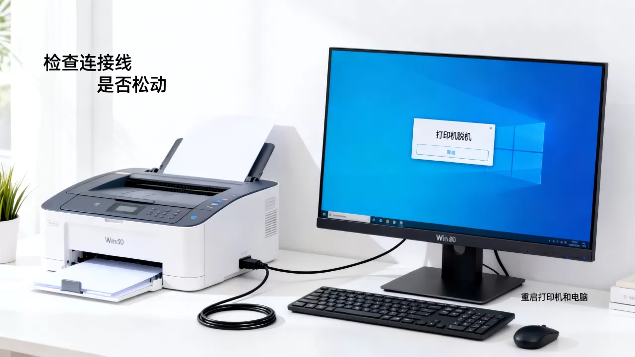 win10打印机服务器脱机怎么办 win10打印机服务器脱机怎么办
