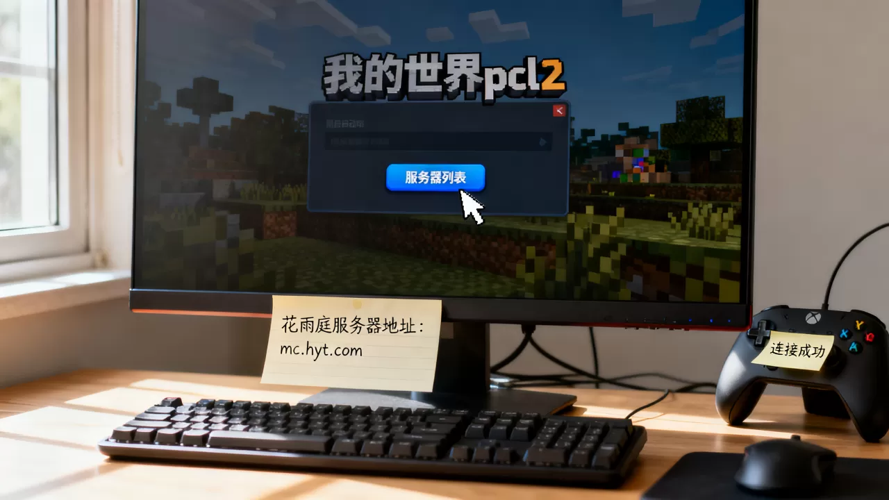 我的世界pcl2怎么进入花雨庭服务器 我的世界pcl2怎么进入花雨庭服务器