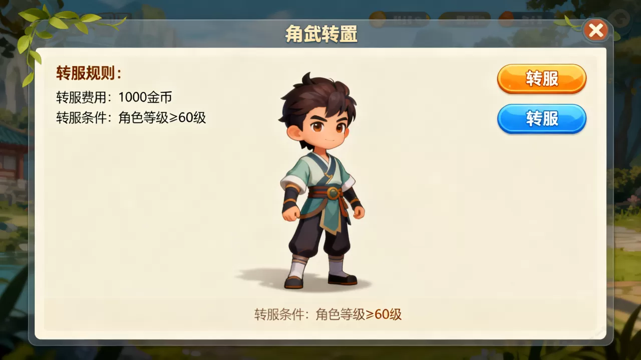 神武手游角色转服务器要多少钱 神武手游角色转服务器要多少钱