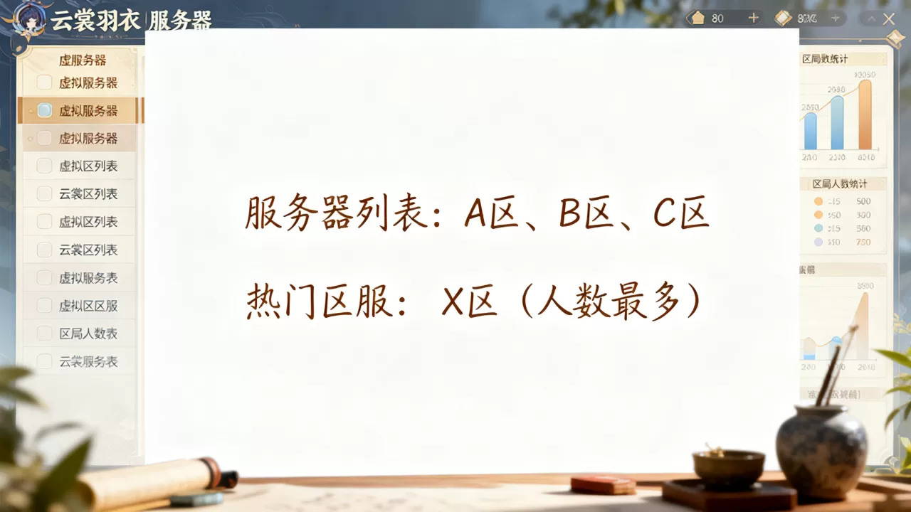 云裳羽衣服务器有哪些?,哪个区服人最多? 云裳羽衣服务器有哪些?,哪个区服人最多?