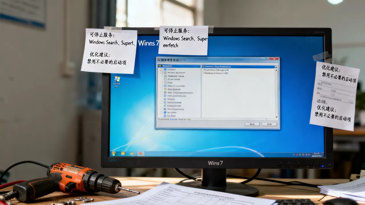 Win7哪些服务器可以停掉?,怎么优化最安全? Win7哪些服务器可以停掉?,怎么优化最安全?
