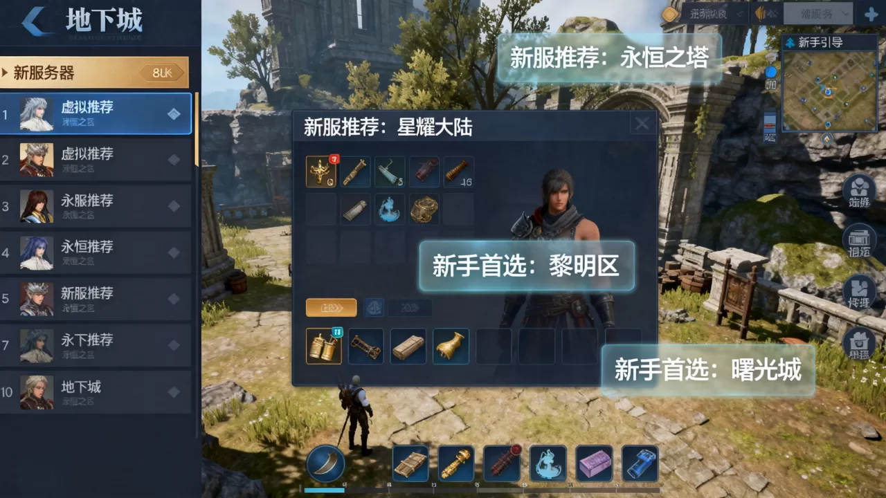 地下城新服务器有哪些?,新手选哪个区最好? 地下城新服务器有哪些?,新手选哪个区最好?