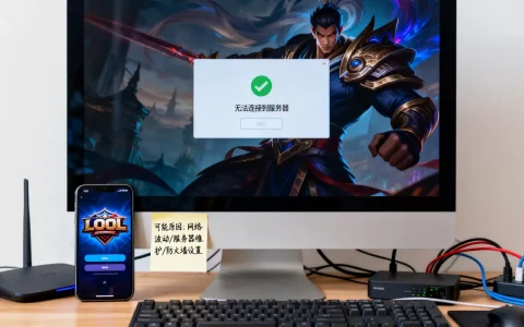 LOL中连接不上游戏服务器错误怎么解决，是什么原因造成的？