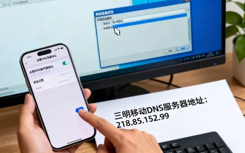三明移动DNS服务器地址怎么查，怎么设置