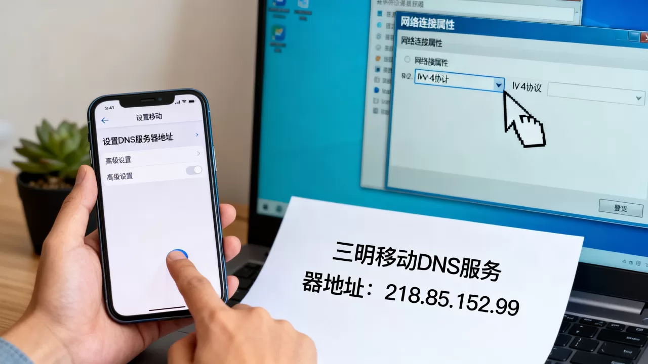 三明移动DNS服务器地址怎么查,怎么设置 三明移动DNS服务器地址怎么查,怎么设置