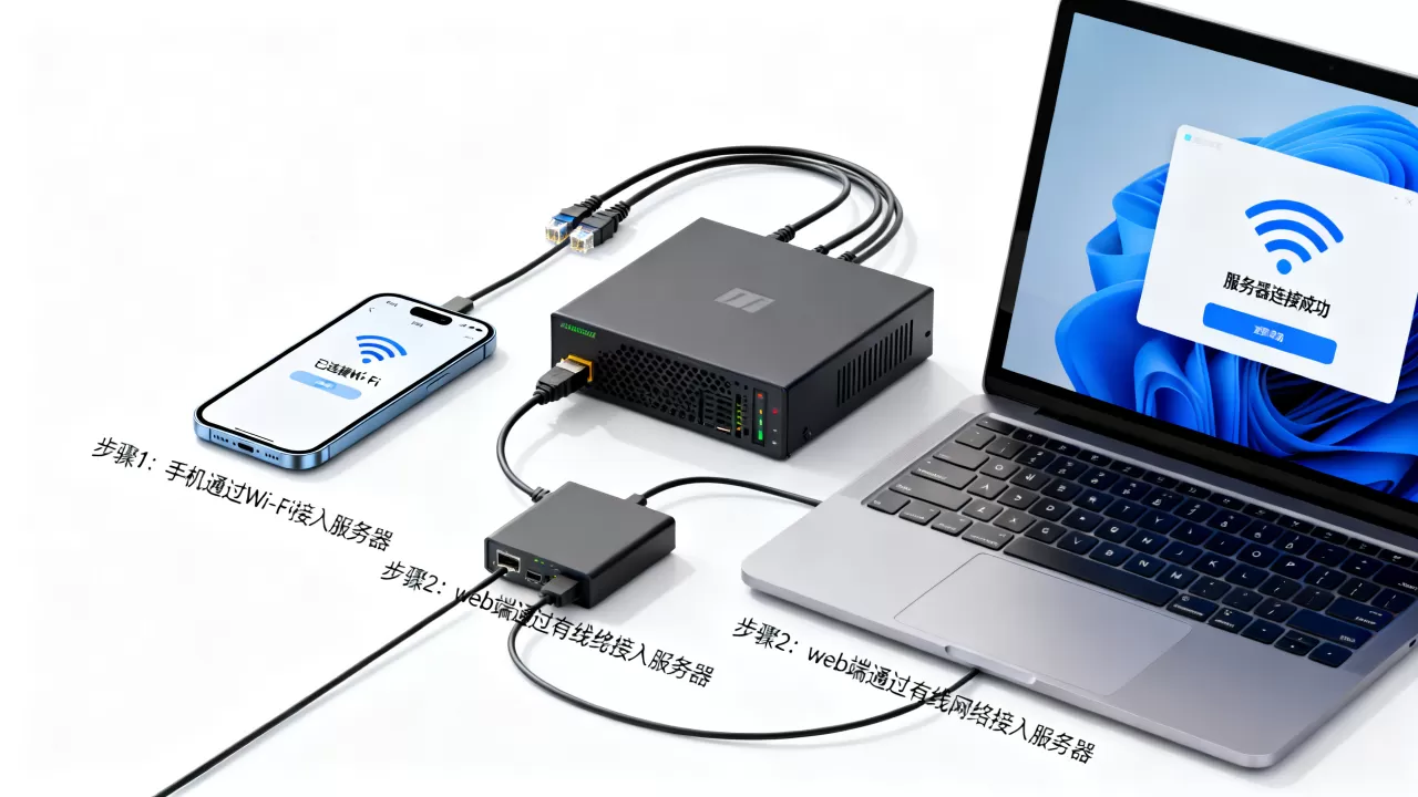 手机和web怎么连接同一个服务器,有哪些步骤? 手机和web怎么连接同一个服务器,有哪些步骤?