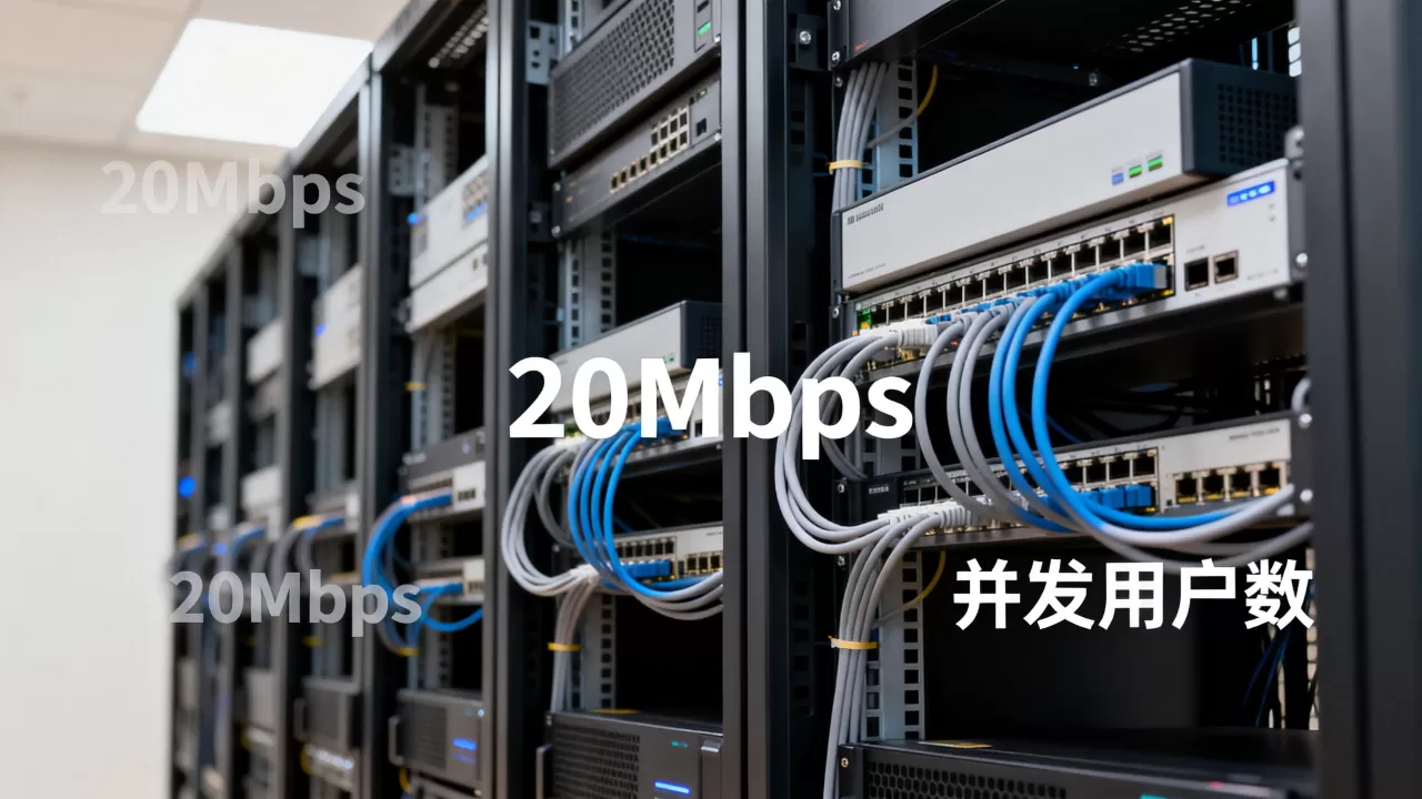 服务器宽带20m可以承受多少人 服务器宽带20m可以承受多少人