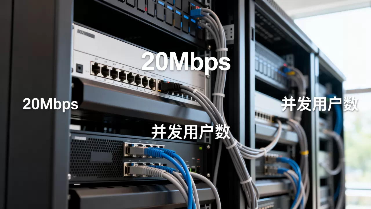 服务器宽带20m可以承受多少人 服务器宽带20m可以承受多少人