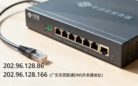 广东东莞联通dns的服务器地址是多少