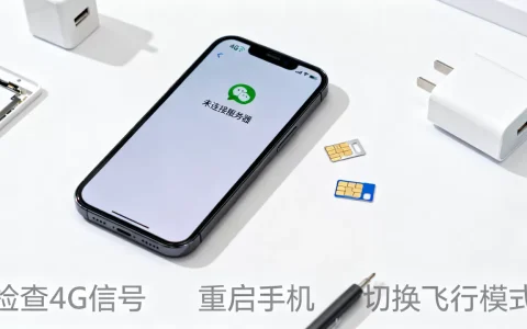 4G打开微信为何显示未连接服务器，怎么办？