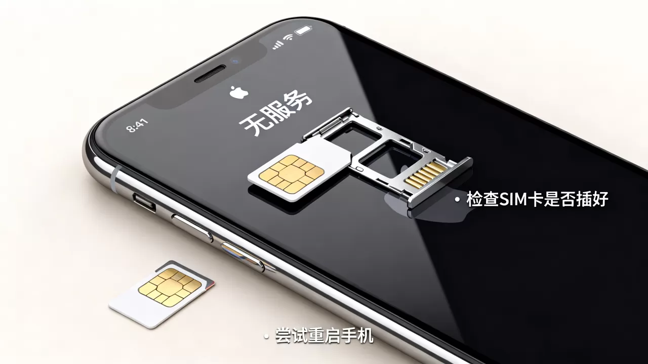 为什么SIM卡装到苹果上显示无服务器?,怎么回事? 为什么SIM卡装到苹果上显示无服务器?,怎么回事?