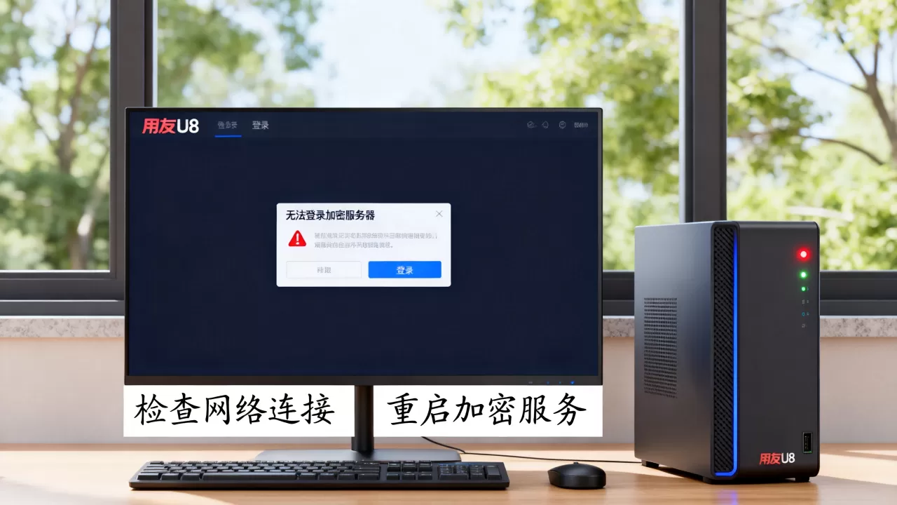 用友U8无法登录加密服务器怎么办?,什么原因 用友U8无法登录加密服务器怎么办?,什么原因